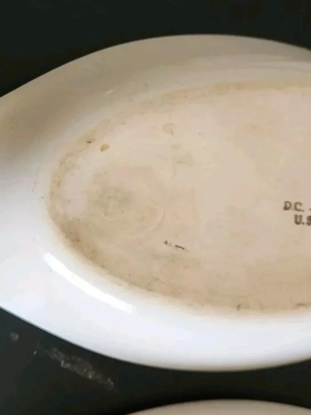 Vintage Cooking Set Of 2 USA DC528 Au Gratin Casserole Dishes 10 In. Ironstone